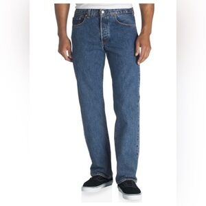 Levi's Men's 501 CT “Button Fly” Straight Blue Jeans